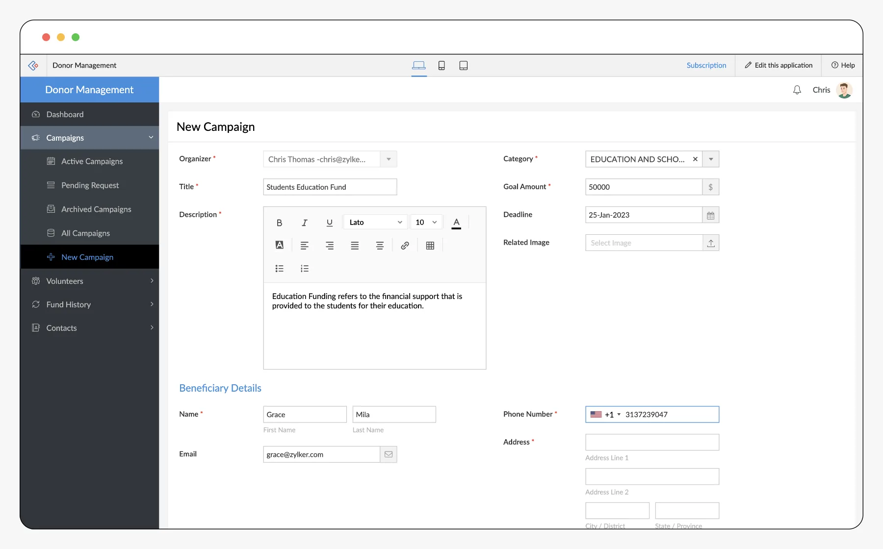 Comprehensive Campaign Management