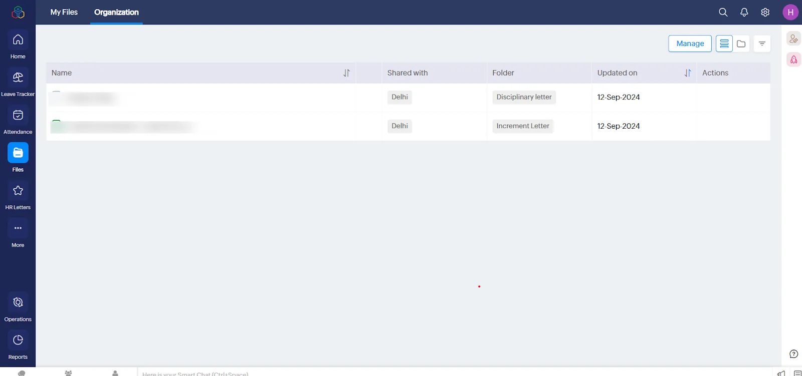 File module for managing documents in single place