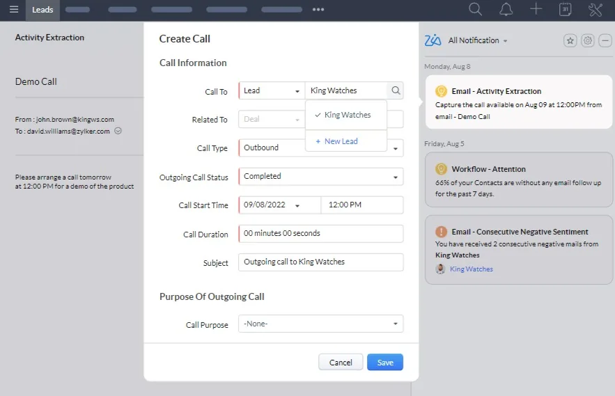 Turn Emails into Events